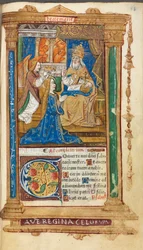 Gedrucktes Stundenbuch Gebrauch von Rom: fol. 45r, Krönung der Jungfrau, 1510