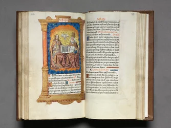 Stundenbuch des Gebrauchs von Rom: fol. 95r, Die Dreifaltigkeit, 1510