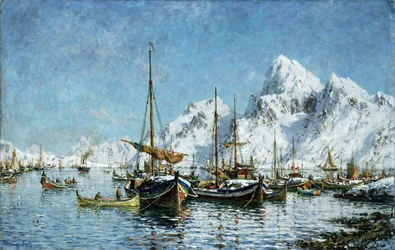 Vom Hafen von Solvaer