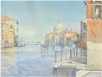 Der Große Kanal, Venedig, mit der Santa Maria della Salute