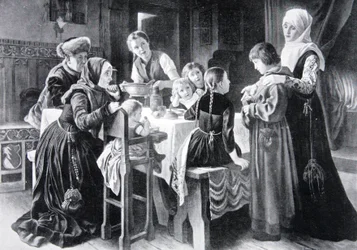 Die Jugend Martin Luthers, Illustration aus „Die Geschichte der Nation“
