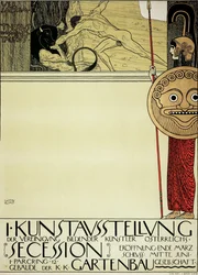 Plakat für die erste Kunstausstellung der Secession, 1898
