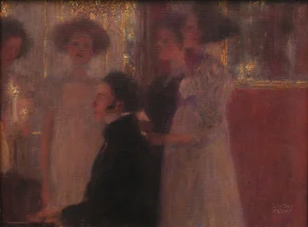 Schubert am Klavier, Skizze, 1896