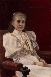 Sitzendes junges Mädchen, 1894