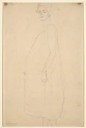 Studie einer gekleideten schwangeren Frau, ca. 1915-16
