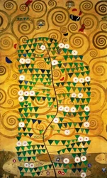 Der Stoclet-Fries, Detail: Baum des Lebens
