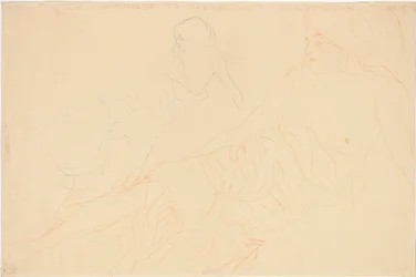 Zwei Studien einer liegenden Frau, 1913