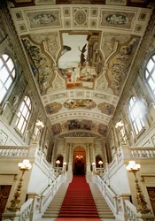 Wiener Burgtheater, Treppenhaus (links): Theater in Taormina