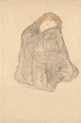 Sitzende Frau