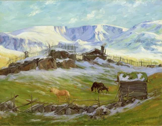 Morgensonne über dem Berg, Vaga