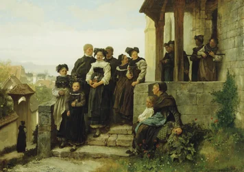 Nach dem protestantischen Gottesdienst, 1872