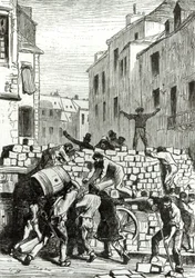Die Barrikade, Illustration aus 