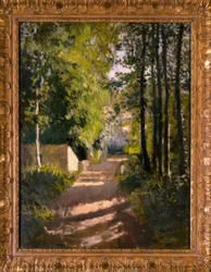 Waldallee in der Normandie