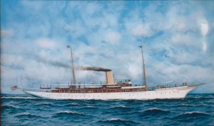 Boot vor Anker auf der Seine