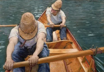 Rudernde Bootsfahrer auf der Yerres, 1877