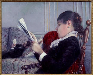 Interieur, der Leser