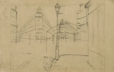 Studie für Pariser Straße, Regentag, 1877