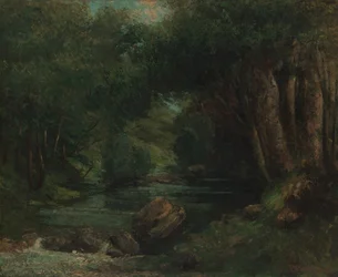 Ein Bach im Wald, ca. 1868-77