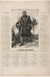 Jean Journet auf dem Weg zur Eroberung der universellen Harmonie, 1850