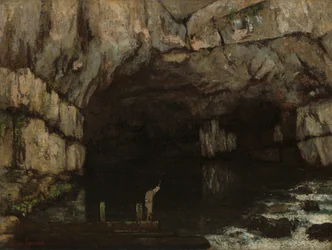 Die Grotte von Loue, 1864