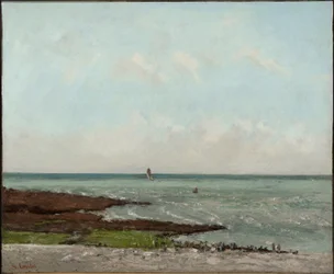 Wäscherinnen bei Ebbe, Étretat