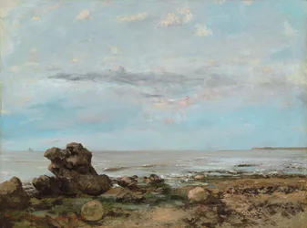 Der Strand von Trouville, 1865