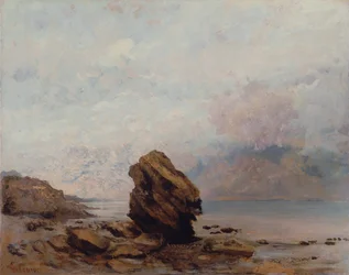 Der isolierte Felsen, ca. 1862