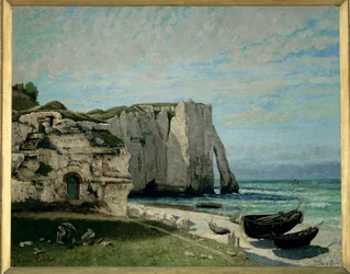 Die Klippe von Etretat nach einem Gewitter