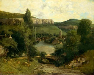 Ansicht von Ornans, wahrscheinlich Mitte der 1850er Jahre