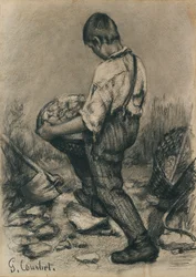 Junger Steinebrecher, ca. 1864-1865