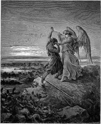 Jakob ringt mit dem Engel (Gen. 32:24-32)