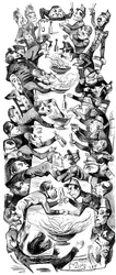 Ein internationaler Punch, Zeichnung für die Zeitschrift Le Journal pour Rire, 1849.