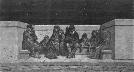 Schlafend unter den Sternen, 1872