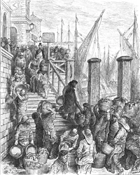 Billingsgate - Anlanden des Fisches