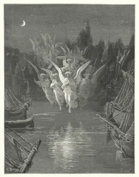 Gustave Doré Illustration für Coleridges Rime of the Ancient Mariner (Gravur)