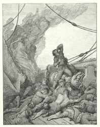 Gustave Doré Illustration für Coleridges Rime of the Ancient Mariner