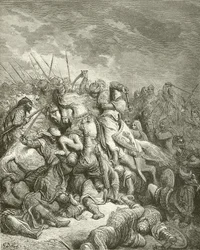 Richard in der Schlacht von Arsur