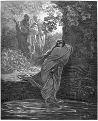 Susanna im Bade: Illustration von Gustave Doré (1832-1883) für die Bibel