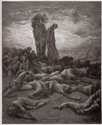 Die Göttliche Komödie, Purgatorio, 20. Gesang: Die Seelen der Geizigen - von Dante Alighieri (1265-1321) - Illustration von Gustave Doré (1832-1883)