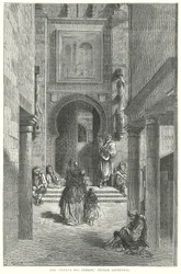 Die "Puerta del Perdon," Kathedrale von Sevilla (Gravur)