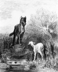 Der Wolf und das Lamm, „Fabeln“ von La Fontaine
