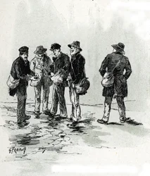 Straßenhändler von Zigarren- und Zigarettenspitzen, Maubert-Viertel, Paris