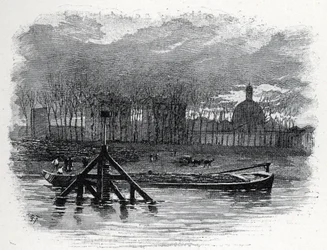 Ansicht des Wasserkrans von Quai d