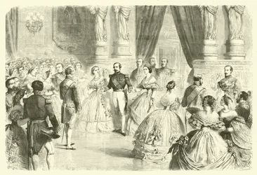 Quadrille-Tanz auf einem französischen Hofball