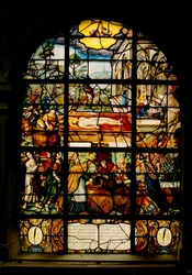 Kirche Saint-Etienne du Mont, Fenster mit Darstellung des toten Christus