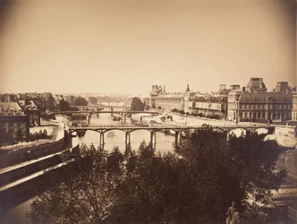 Ansicht der Seine, Paris, 1857