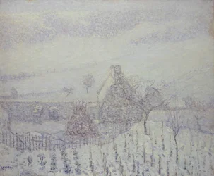 Schneesturm in Hedouville
