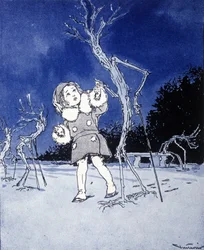 Illustration für „La storia di Peter Pan“, Märchen von James Matthew Barrie (JM oder J. M. Barrie)