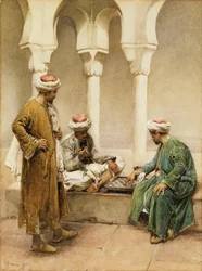 Araber spielen Schach