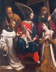 Heilige Familie mit St. Bruno und St. Elisabeth oder Reinigung